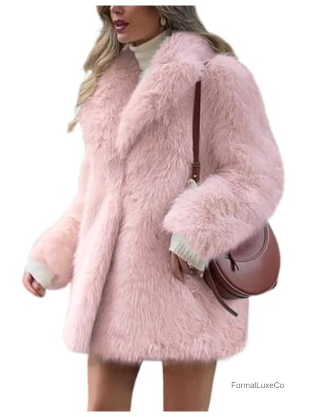 Faux Fur Long Fluffy Furry Jacket Fuzzy Coat